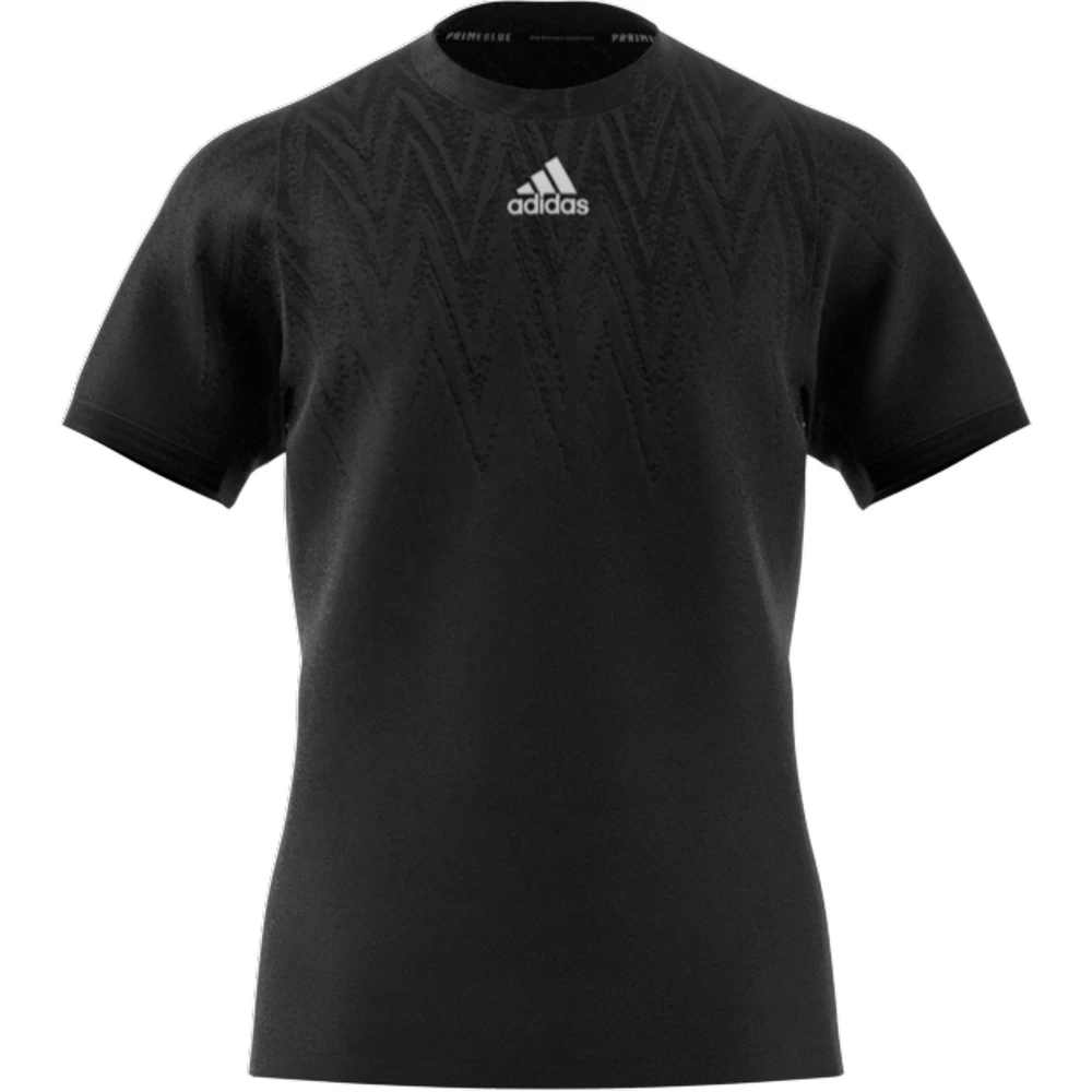 Adidas Men's Tennis Primeblue Freelift Top (Black/White) - Image 10