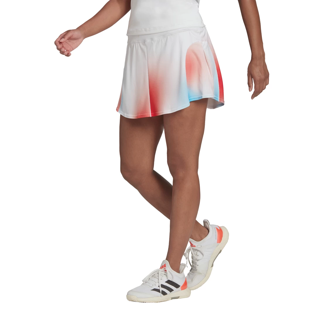 Adidas Women's Mel Match Skirt (White/Black/Red)
