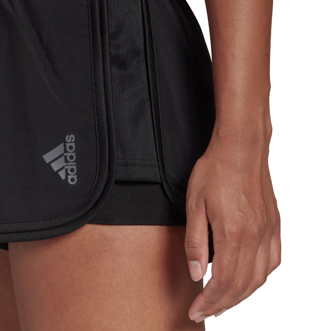 Adidas Women's Club Shorts (Black/Grey Five) - Image 5