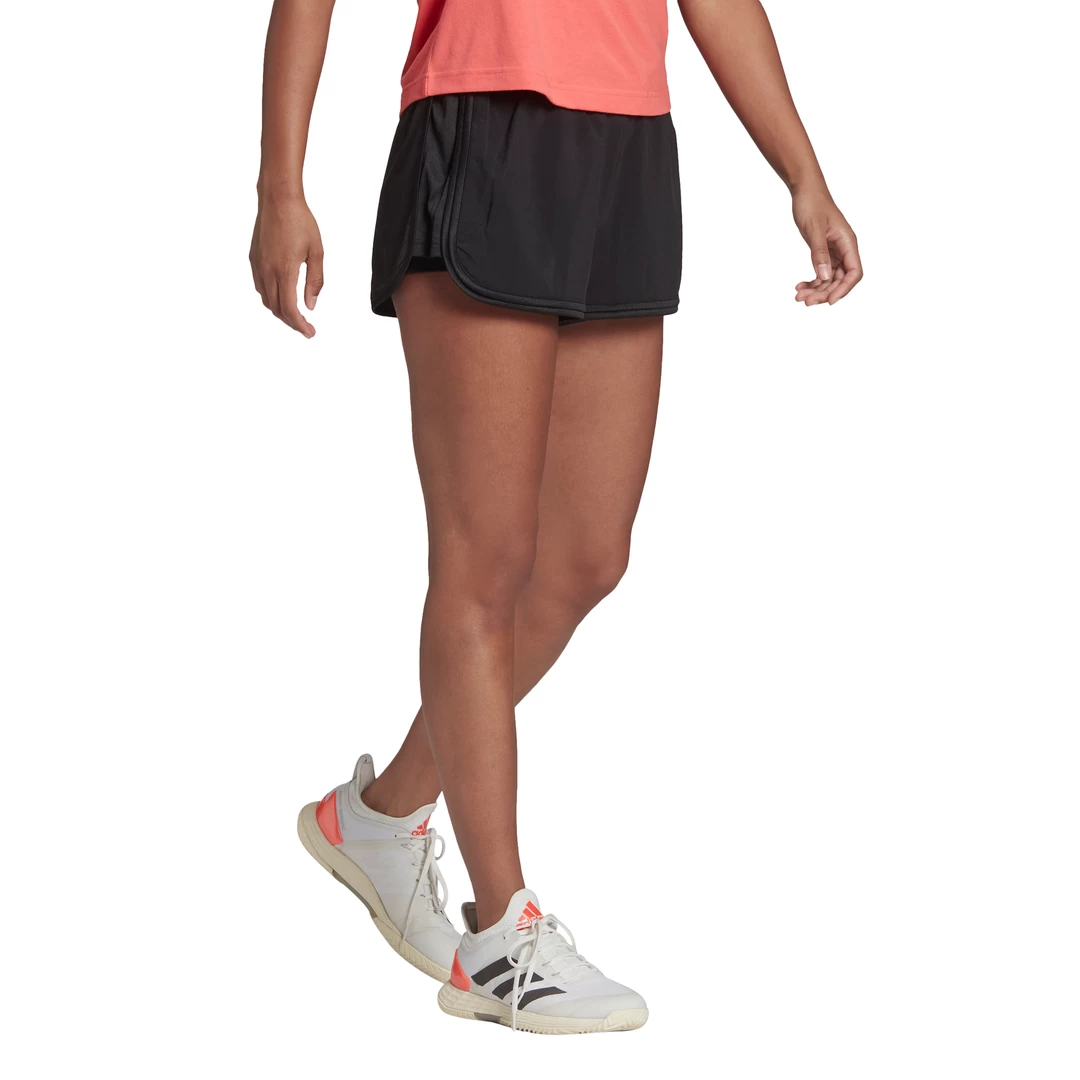 Adidas Women's Club Shorts (Black/Grey Five) - Image 3
