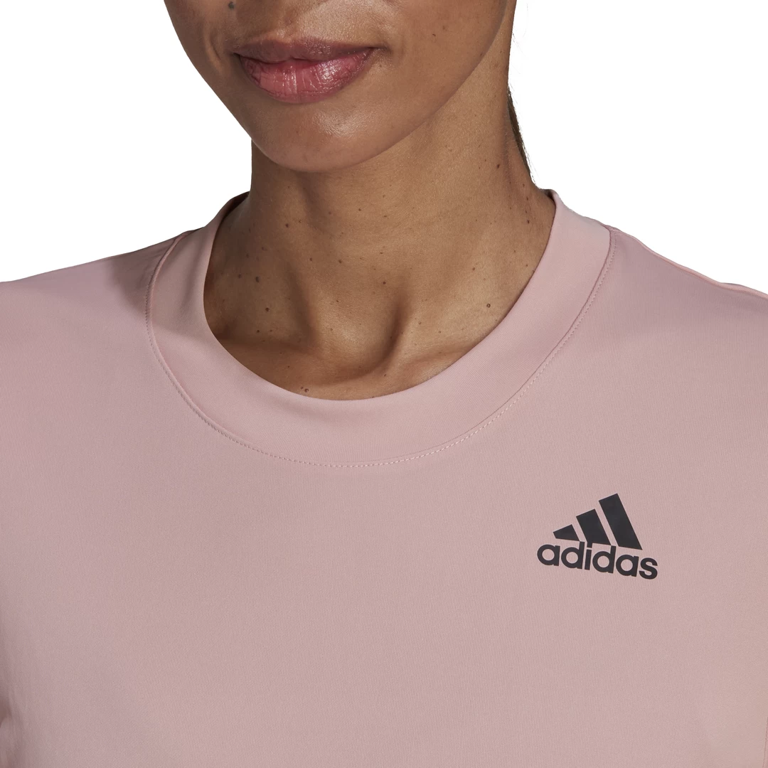 Adidas Women's Club Tennis Top (Pink/Black) - Image 6