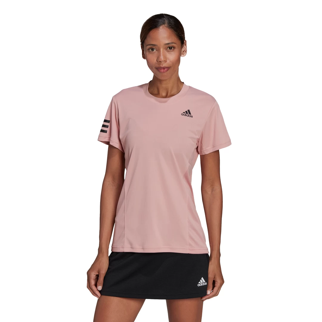 Adidas Women's Club Tennis Top (Pink/Black) - Image 2