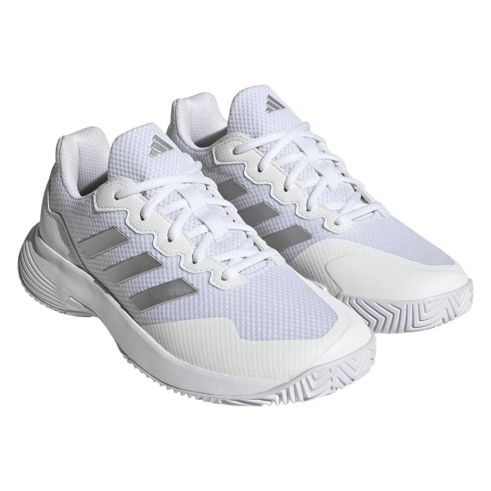 Adidas GameCourt 2 Women's Tennis Shoe (White) - Image 2