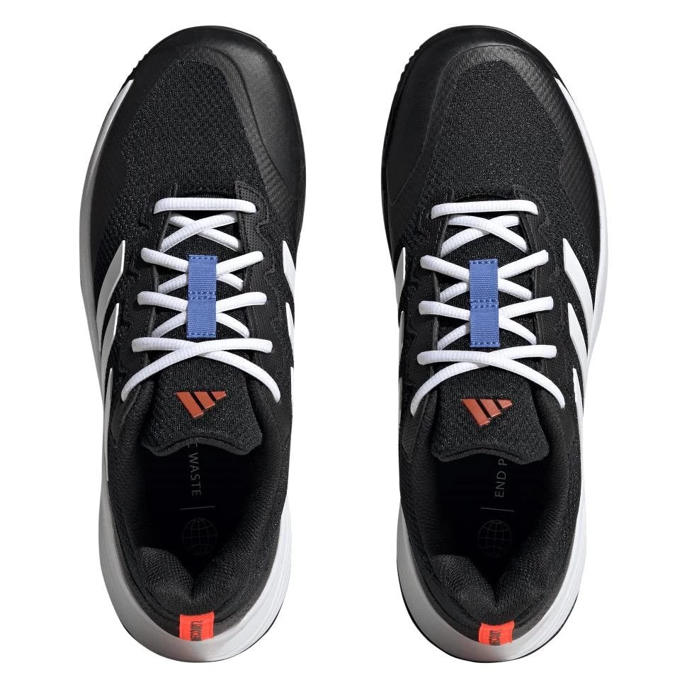 Adidas GameCourt 2 Men's Tennis Shoe (Black/White) - Image 5