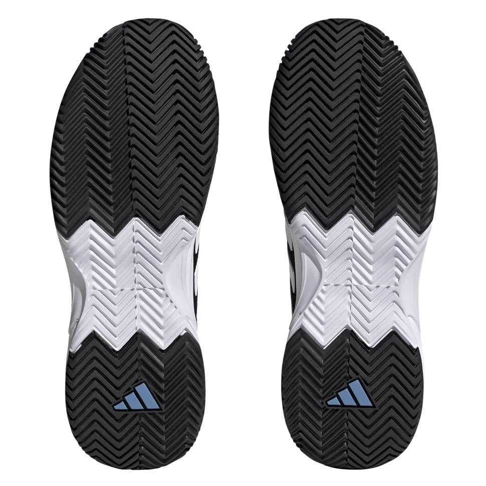 Adidas GameCourt 2 Men's Tennis Shoe (Black/White) - Image 6
