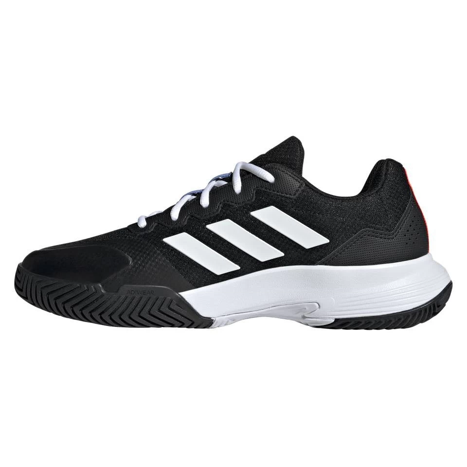 Adidas GameCourt 2 Men's Tennis Shoe (Black/White) - Image 2