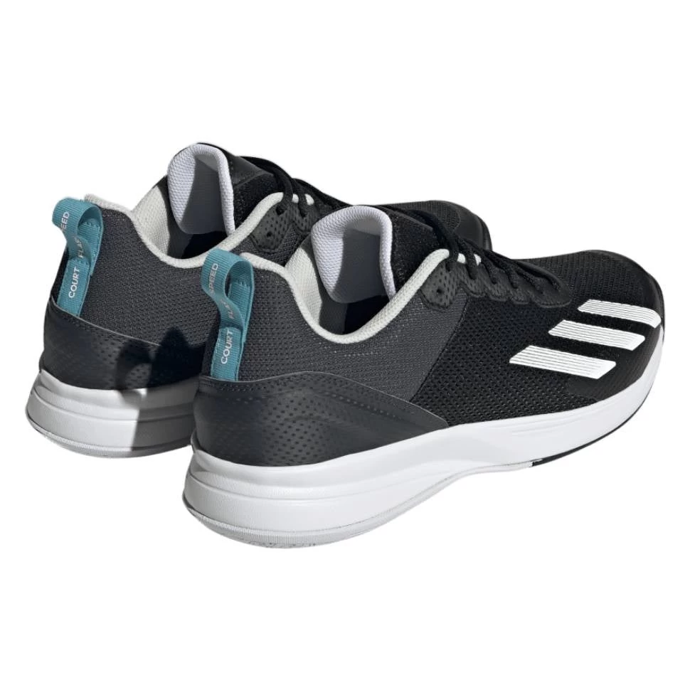 Adidas Courtflash Speed Men's Tennis Shoe (Black/White) - Image 4