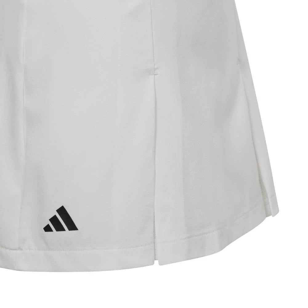Adidas Girl's Club Pleated Skirt (White) - Image 4