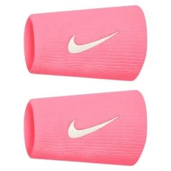 Nike Tennis Premier Doublewide Wristband (Pink Gaze/White)