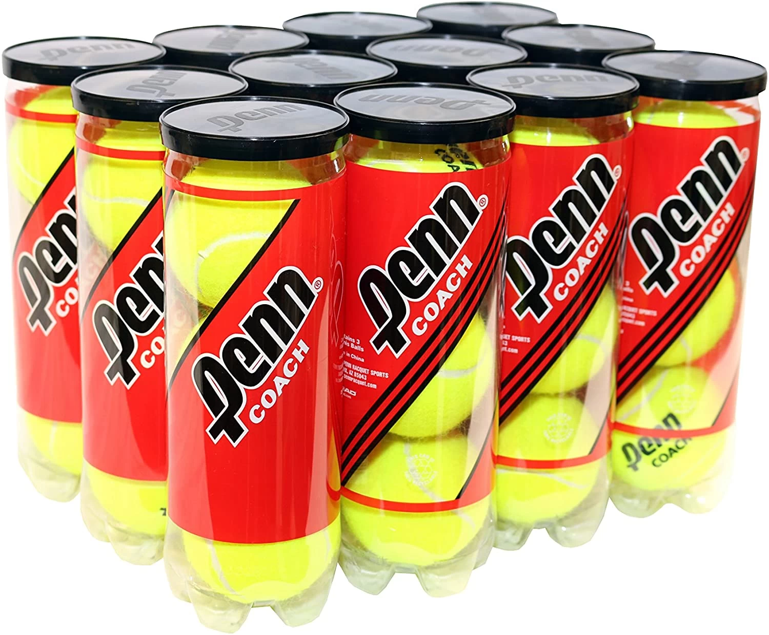 Penn Coach Teaching Tennis Balls - 12 Can Case