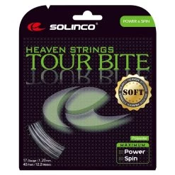 Solinco Tour Bite Soft 17/1.25 Tennis String (Silver)