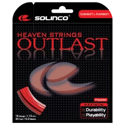 Solinco Outlast 18/1.15 Tennis String (Red)