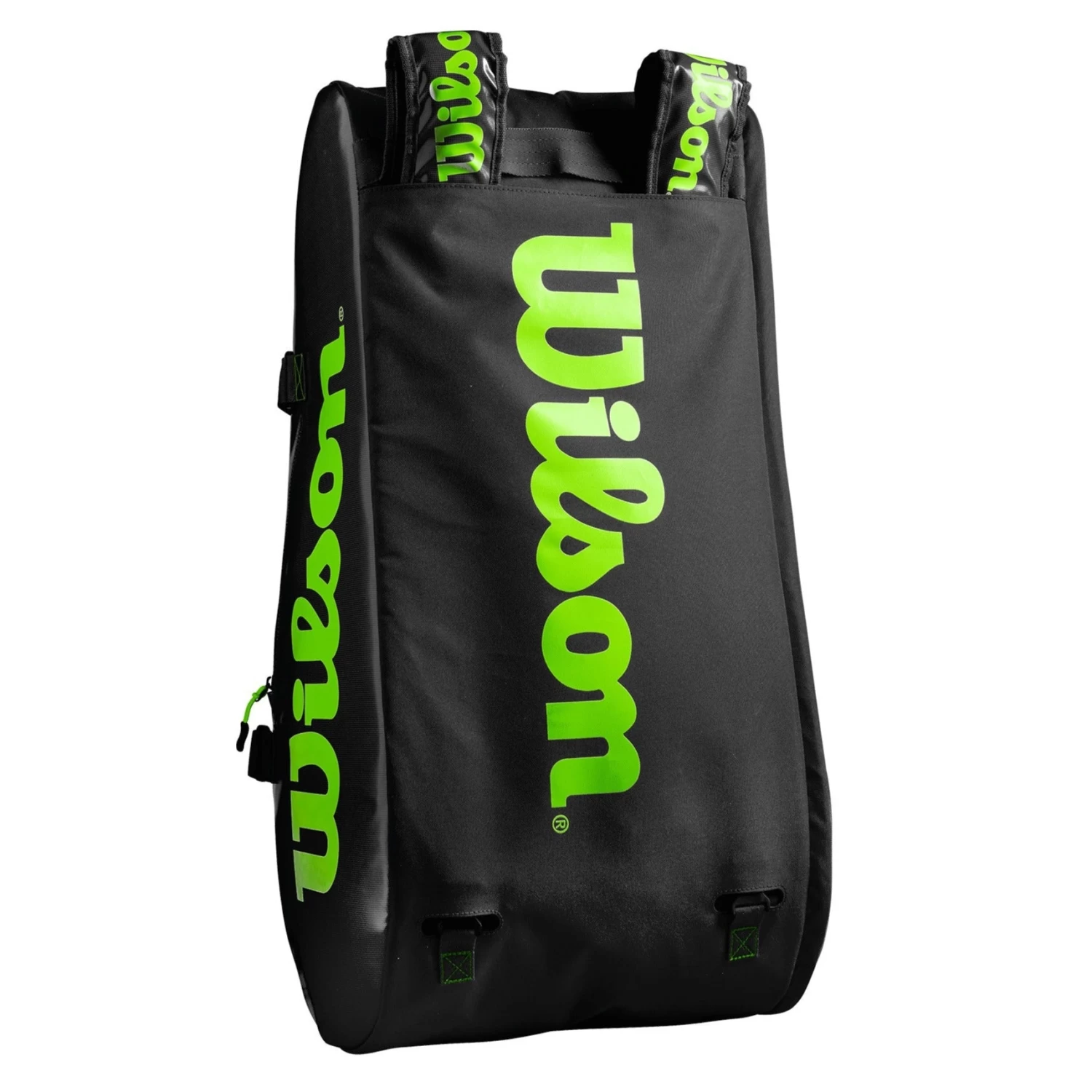Wilson Super Tour 15 Pack Racquet Bag (Black/Green) - Image 8