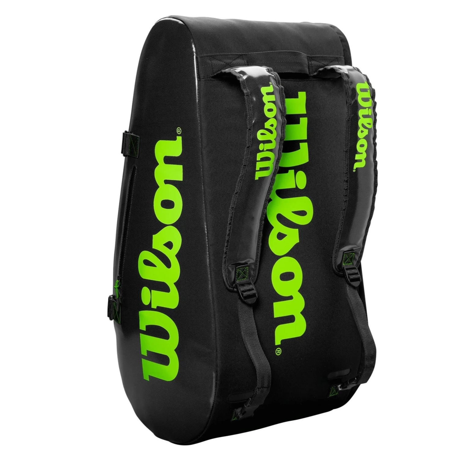 Wilson Super Tour 15 Pack Racquet Bag (Black/Green) - Image 6