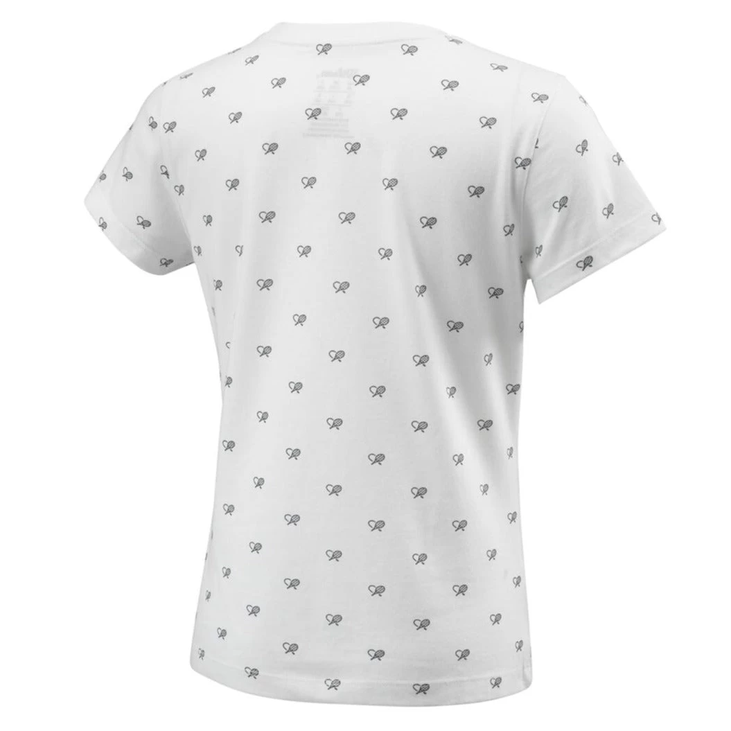 Wilson Girl's Cause A Racket Tech Tee (White) - Image 2