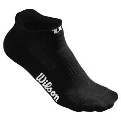 Wilson Women's No Show Socks 3 Pack (Black)