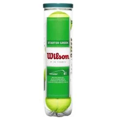 Wilson Starter Play Green Dot Junior Tennis Balls (4 Ball Can)