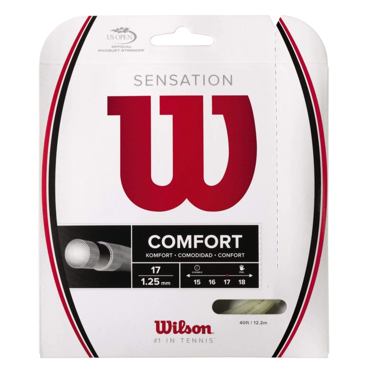 Wilson Sensation 17/1.25 Tennis String (Natural)