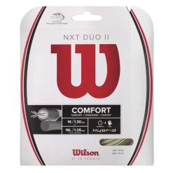 Wilson Duo II (Luxilon Adrenaline 16L/1.25 & Wilson NXT 16/1.30) Hybrid Tennis String