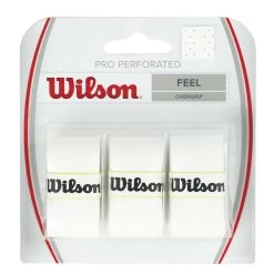 Wilson Pro Perforated Overgrip 3 Pack (White)
