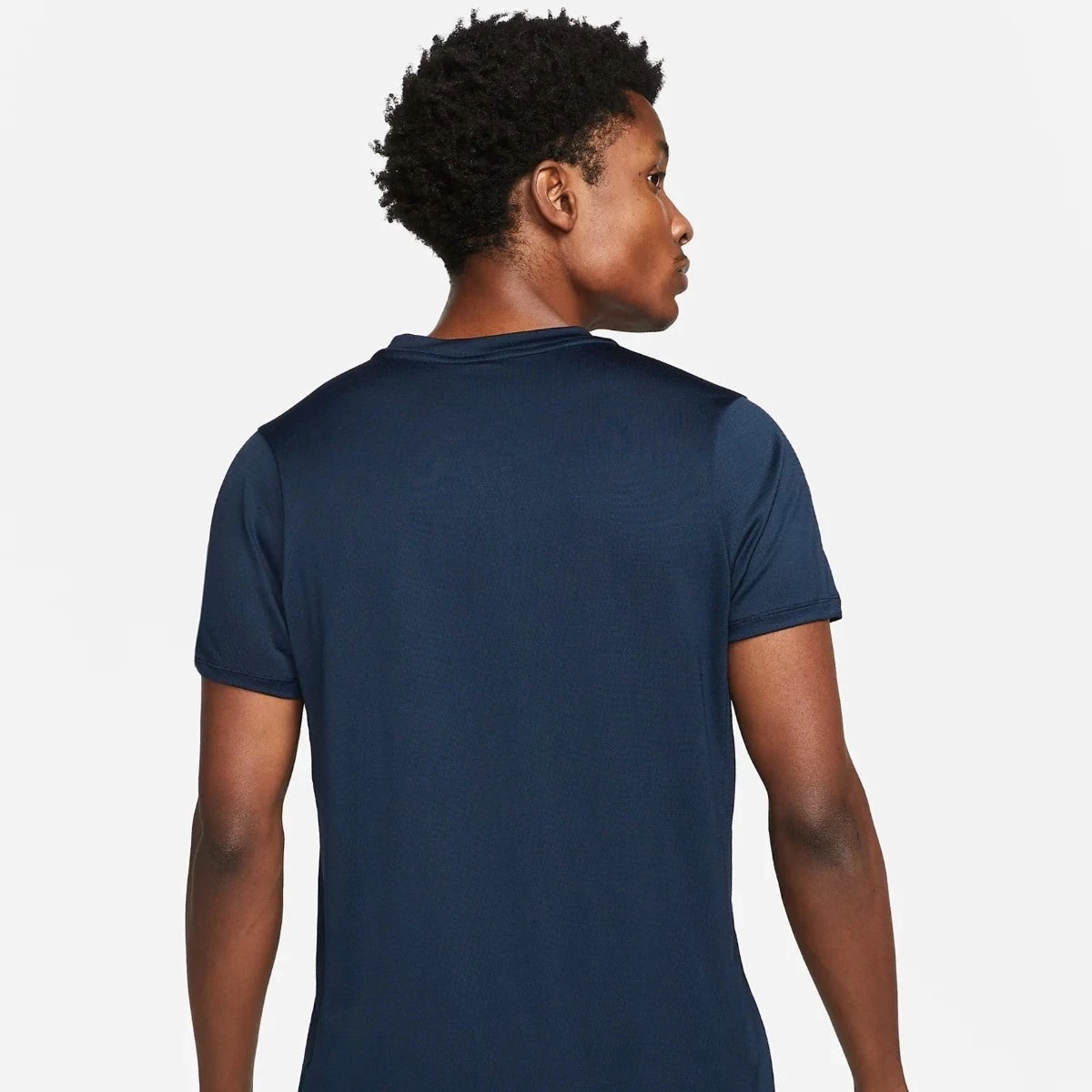 Nike Men's Dri-FIT Advantage Zip Polo (Obsidian/White) - Image 3