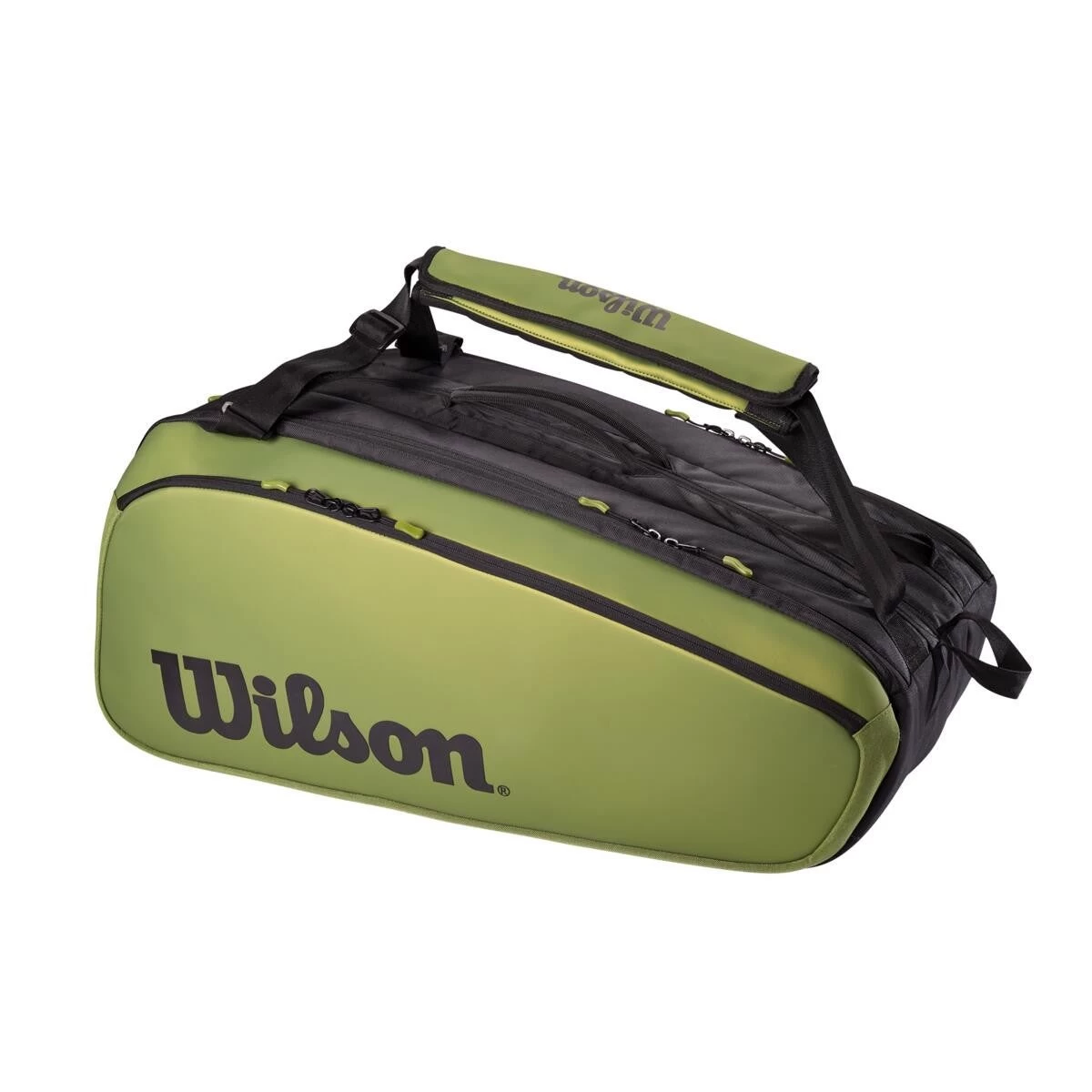 Wilson Blade V8 Super Tour 15 Pack Racquet Bag (Green/Black) - Image 2