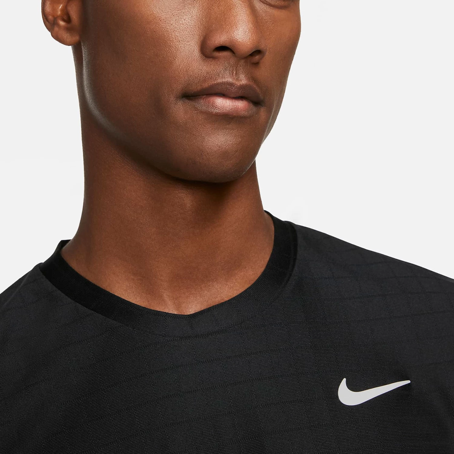 Nike Men's Dri-FIT Advantage Top (Black/White) - Image 3