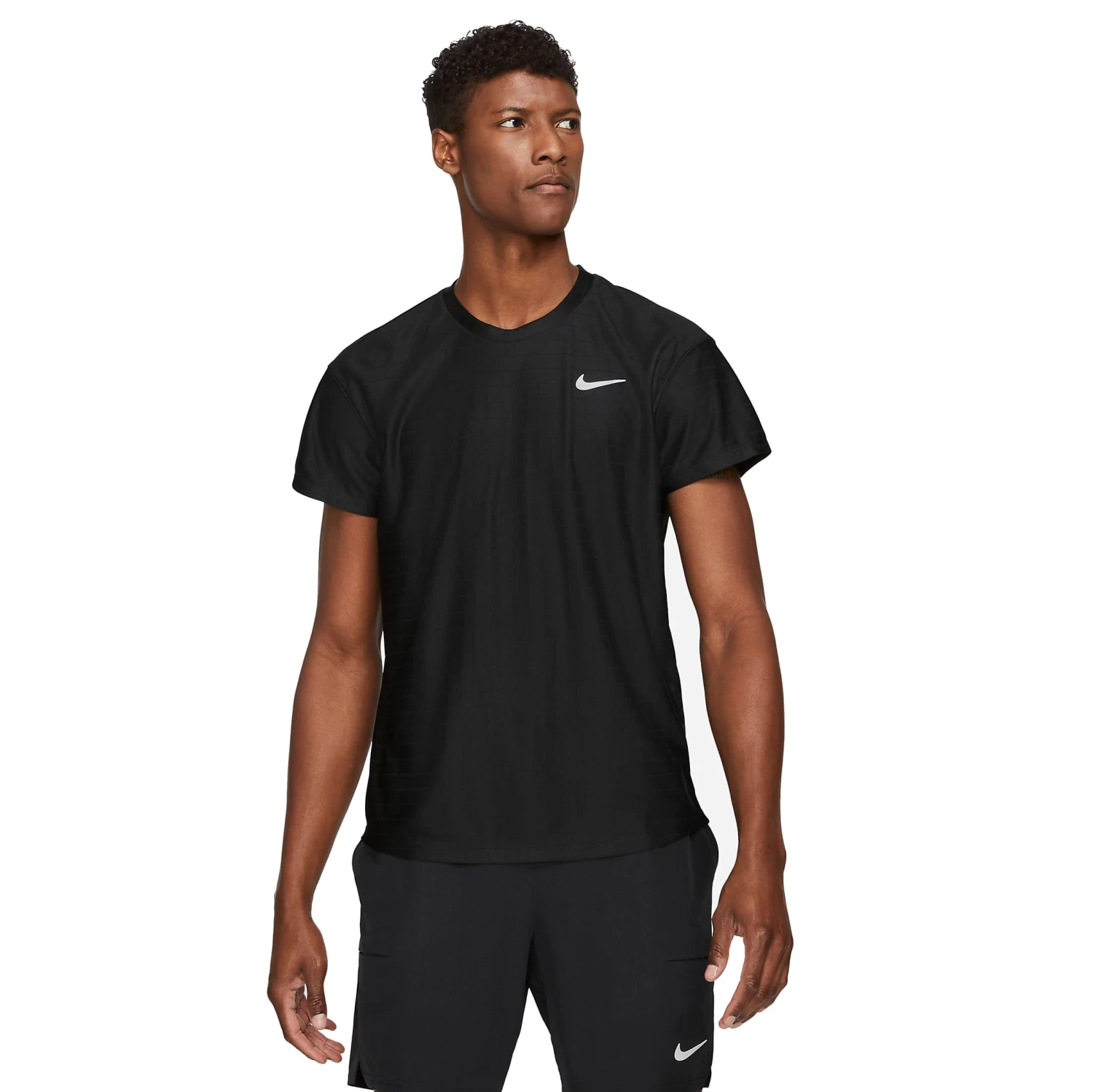 Nike Men's Dri-FIT Advantage Top (Black/White)