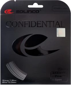 Solinco Confidential 16/1.30 Tennis String (Grey)