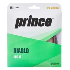 Prince Diablo Duo 17/1.25 Tennis String (Black/Red)
