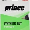 Prince Synthetic Gut 17/1.25 Duraflex Tennis String (Black)