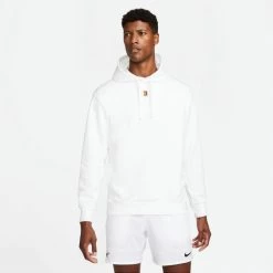 Nike Men's Fleece Heritage Tennis Hoodie (White)
