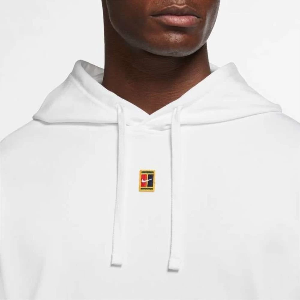Nike Men's Fleece Heritage Tennis Hoodie (White) - Image 3
