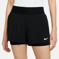 Nike Women's Flex Victory Shorts (Black/White)