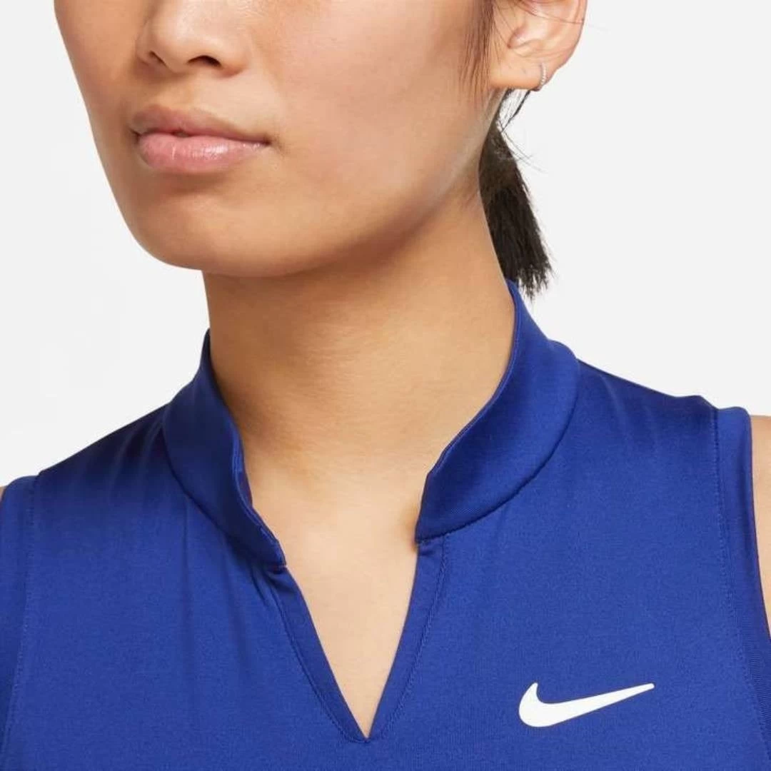 Nike Women's Dri-FIT Victory Dress (Deep Blue/White) - Image 2